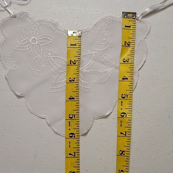 Vintage Collar Fabric Necklace Heart Shaped Embroidered - Picture 6 of 6